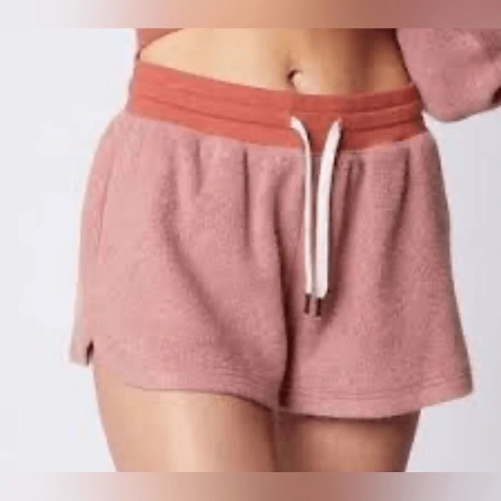 Feat BlanketBlend Lounge Shorts Cayenne Drawstring Waist Size Small‎